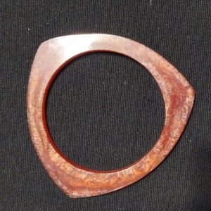 Vintage Triangle Plastic Bangle Bracelet